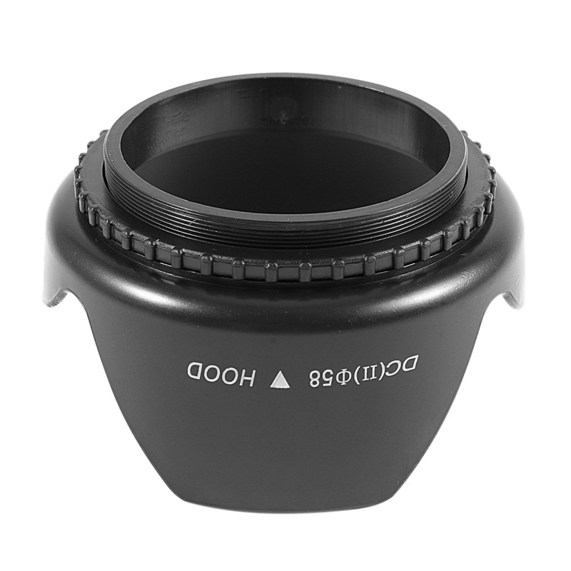 Loa Che Nắng DC-SN Hood 58Mm Cho Ống Kính Canon Nikon Tamron Sigma Sony 58Mm Đen