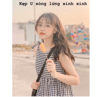 Tóc giả kẹp U uốn sóng lỡ