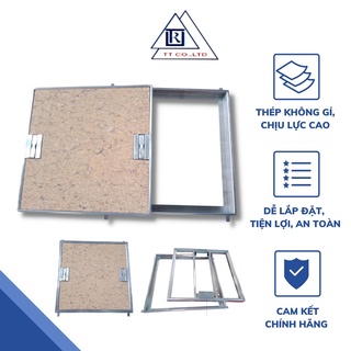 Nắp bể âm sàn mặt đá - inox trọng tín