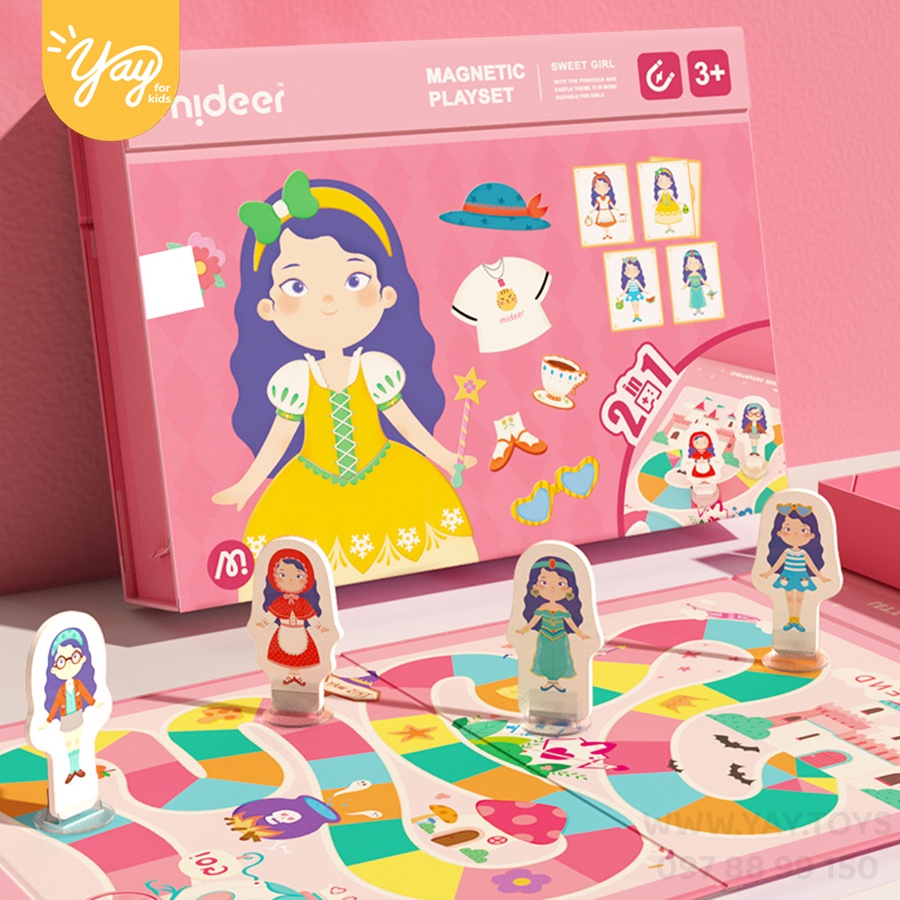 [9 MẪU] Xếp Hình Nam Châm Mideer 3+