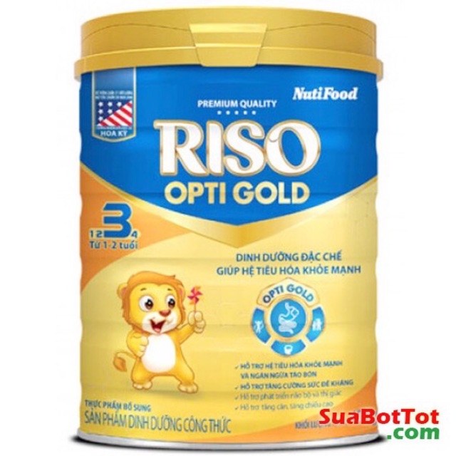 Sữa bột Riso Opti Gold số 3 - 4 lon 900g