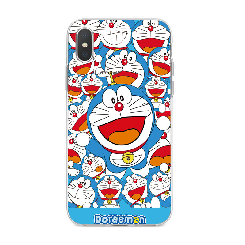 Ốp Lưng iPhone X 6 6s 6Plus 6s Plus 7 7Plus 8 8Plus 5 5s SE TPU mềm Case Doraemon