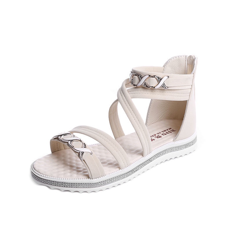 Giày sandal IELGY đế bằng chống trượt phong cách Hàn Quốc thời trang cho nữ