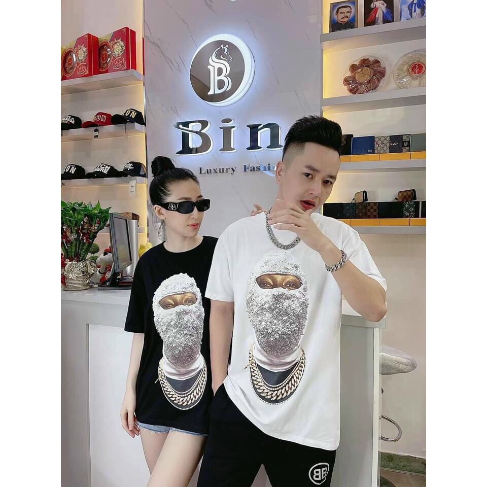 Áo Phông Nam Nữ In Hình Ninja Che Mặt Cá Tính Chất Thun Cotton Co Dãn 4C - AC89 - Shopmens
