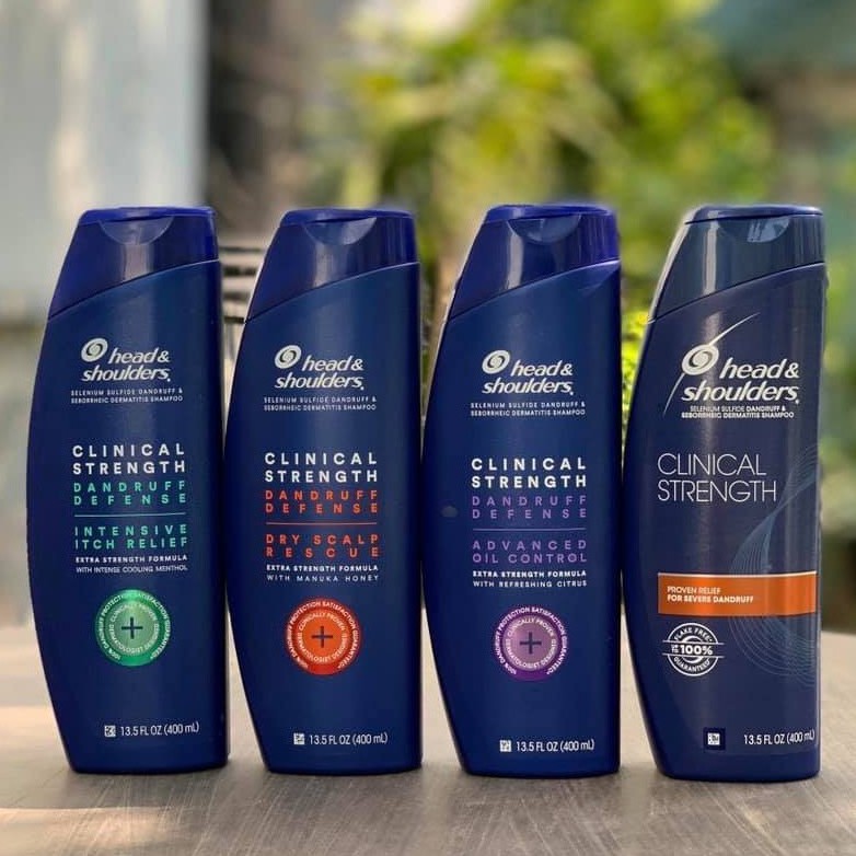 💥 DẦU GỘI CHUYÊN TRỊ GÀU NGỨA - NẤM DA ĐẦU HÀNG MỸ Head & Shoulders Clinical Strength 400ml💥