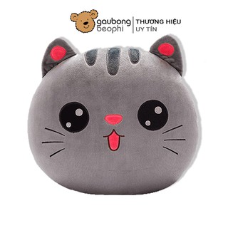 Thú Bông Mèo Xám Cao Cấp Gấu Bông Béo Phì