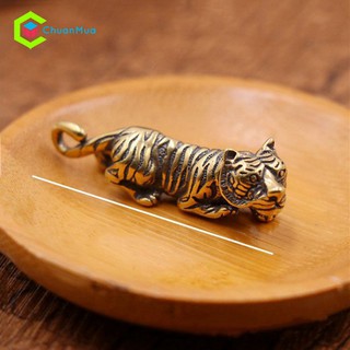 Móc Khóa Con Hổ Bằng Đồng Thau (Móc Khóa Tuổi Dần, Cao Cấp, Giá Rẻ, Sỉ)