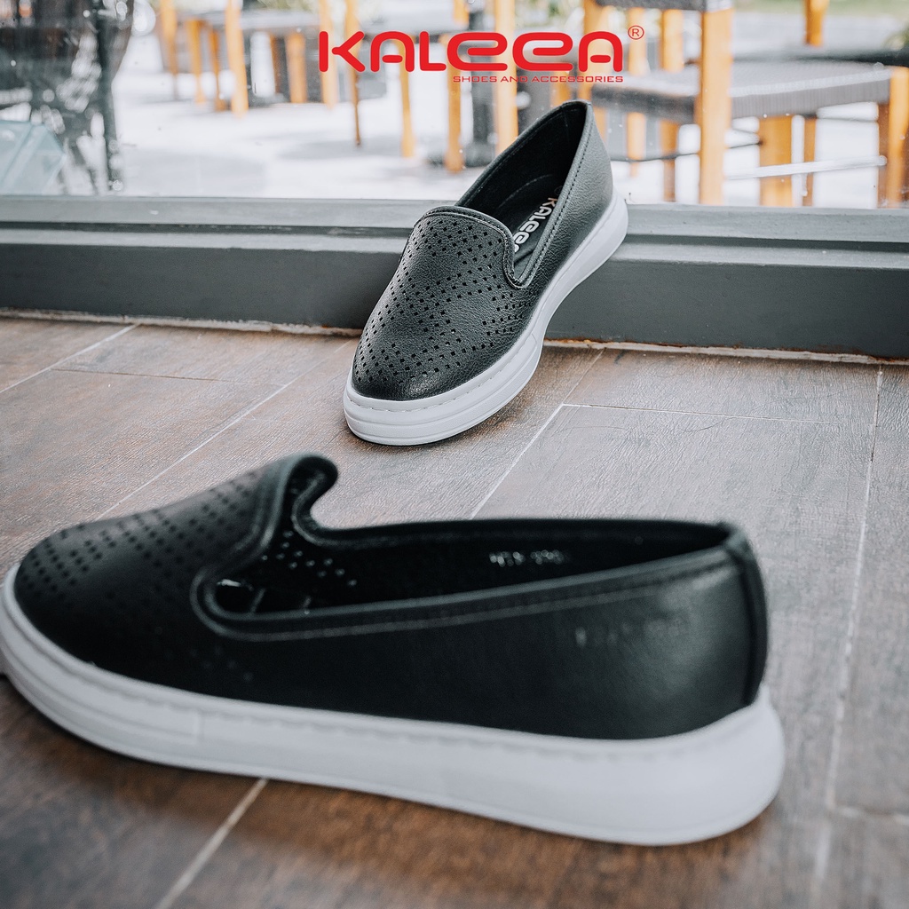 Giày Lười Slip On Nữ Thoáng Khí KALEEA HTK2003 Đế Cao 3p