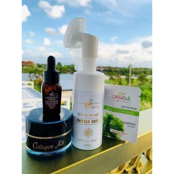 COMBO FECA SERUM SỮA RỮA MẶT COLLAGEN GK CHÍNH HÃNG