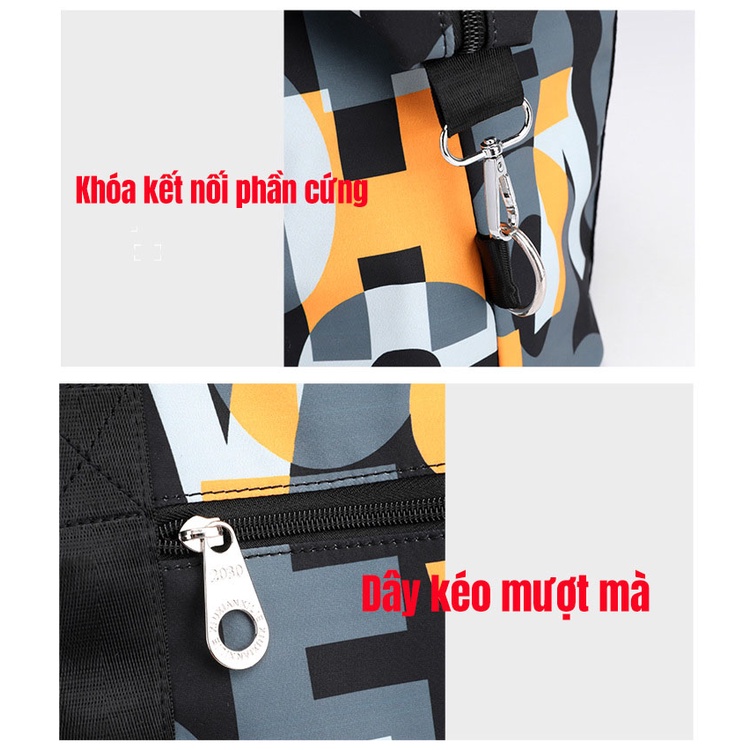 Túi Đeo Chéo Vai Bằng Vải Oxford Nylon Sức Chứa Lớn Phong Cách Hàn Quốc Cho Nữ