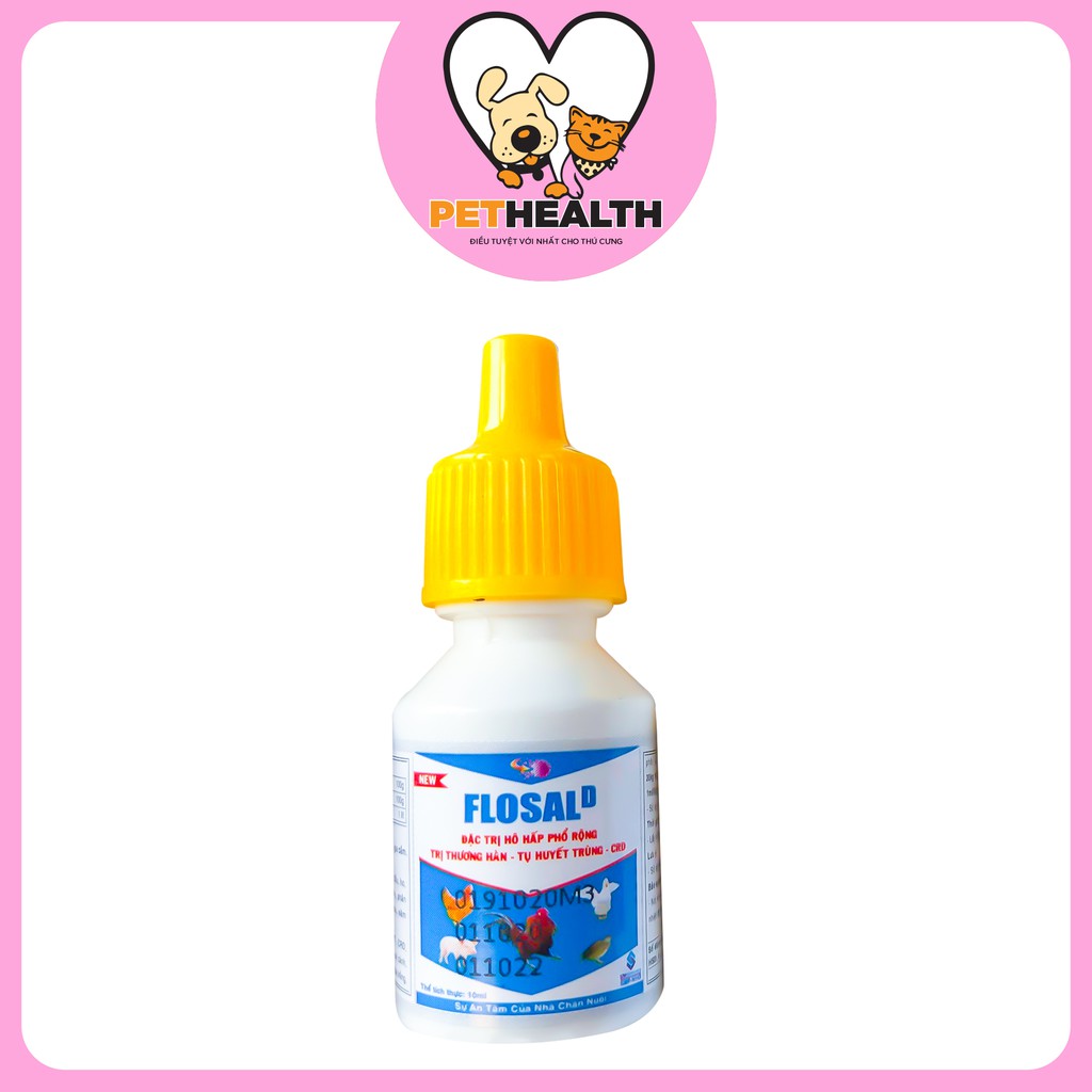 FLOSAL D khò khè, xổ mũi cho gà đá 1 LỌ 10ML