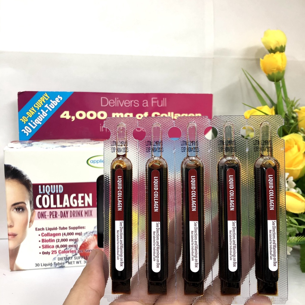 ❤   Hộp 30 ống Liquid Colagen One Per Day Drink Mix Mỹ Chuẩn Xịn