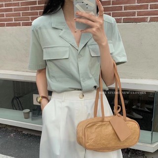 Áo Sơ Mi Nữ Công Sở Kiểu Cổ Vest [xả lỗ] Chất Đẹp Mát Thấm Hút Mồ Hôi nana store hn