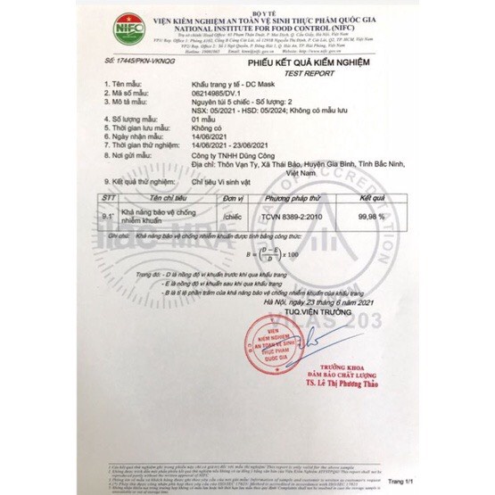 Set 10 khẩu trang N95 DC Mask kháng khuẩn