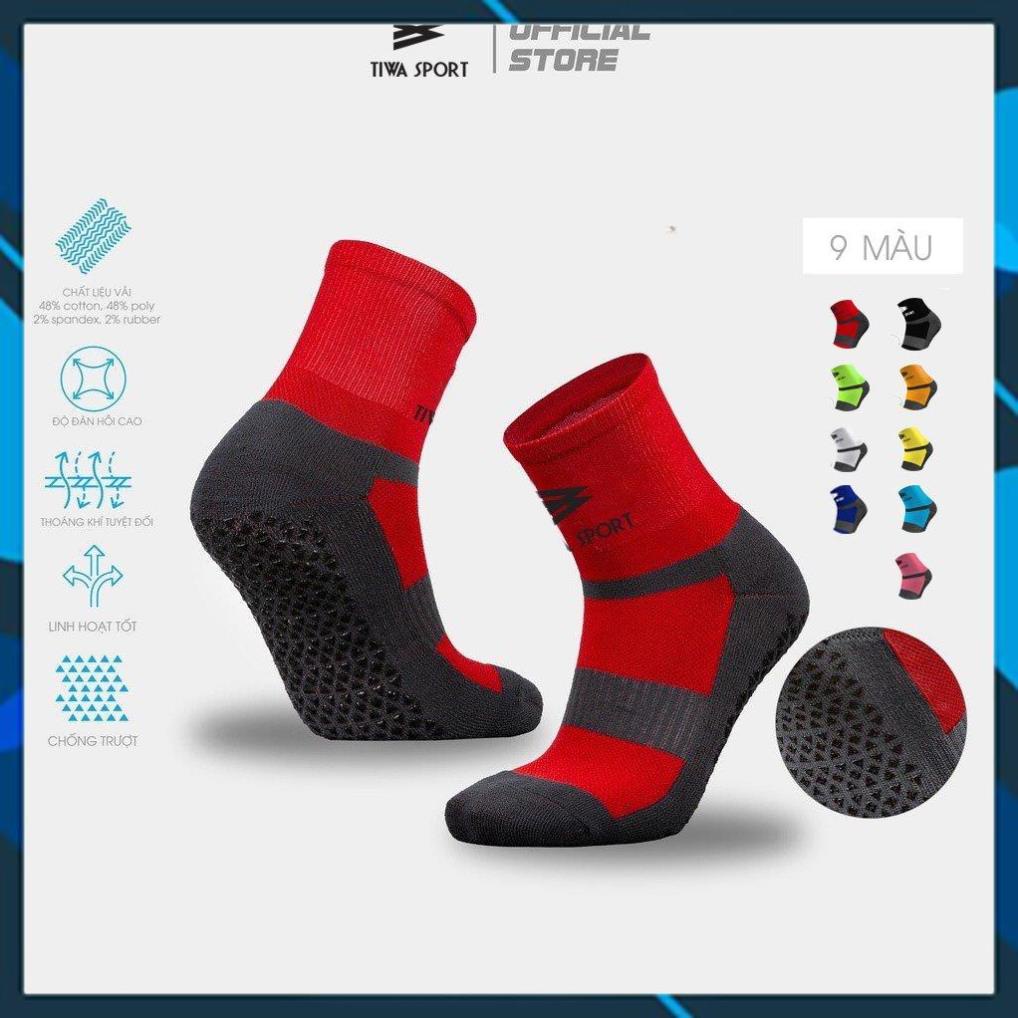 Tất bóng đá chống trơn TIWA, vớ đá banh có cao su chống trượt dùng cho thể thao, bóng đá hàng chính hãng cao cấp.