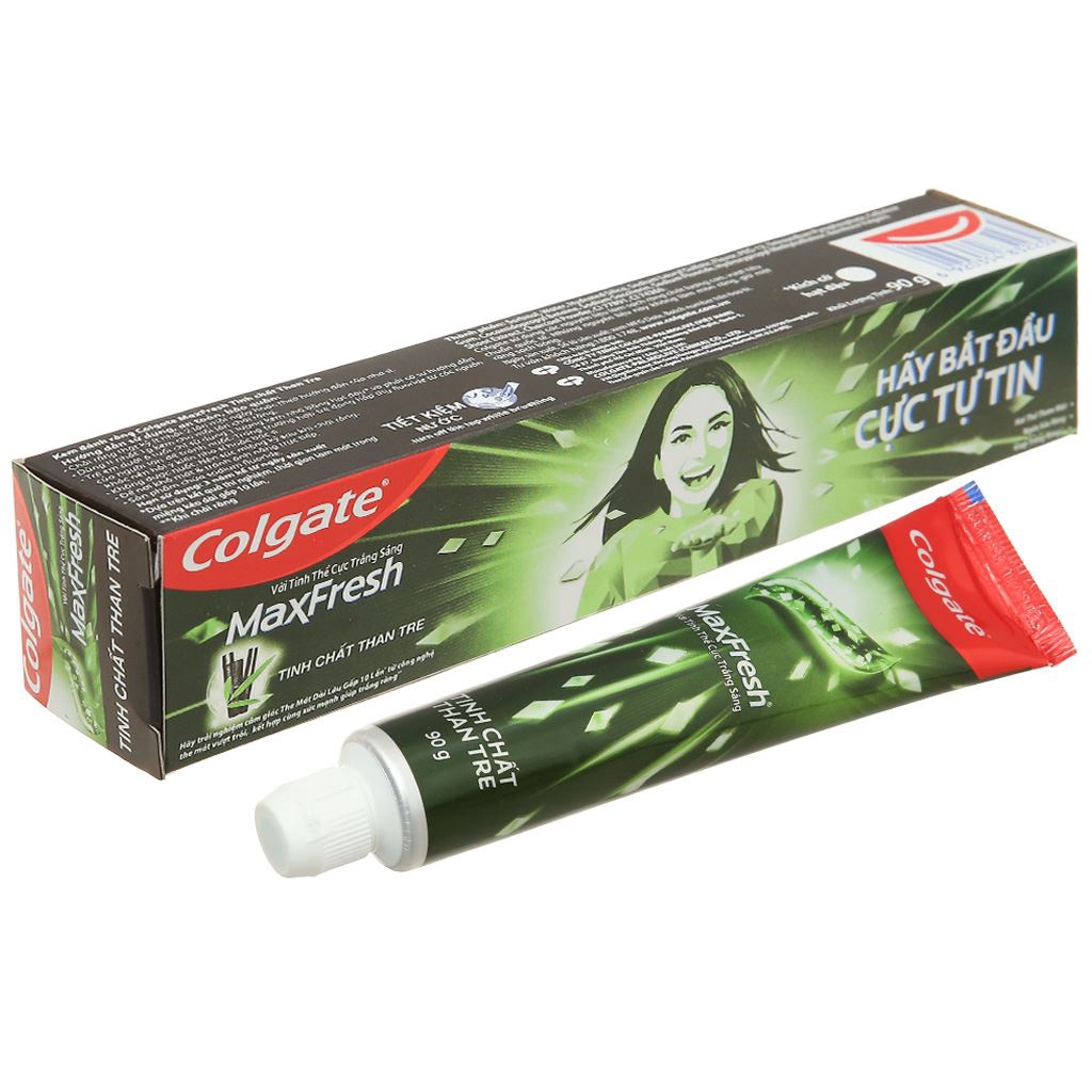 Kem Đánh Răng Colgate MaxFresh Tinh Chất Than Tre 90g