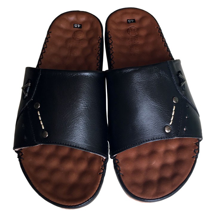 Dép BIGSIZE quai ngang nam da bò cao cấp Trường Hải QNN367