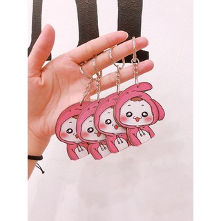 Combo 100 móc khóa gỗ bán sỉ