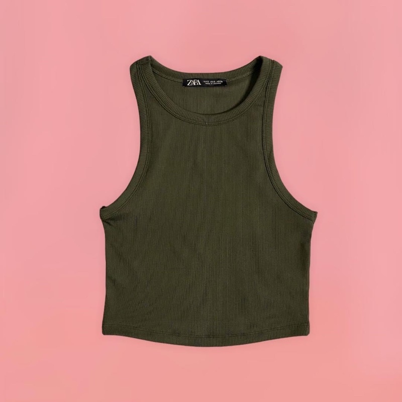 ÁO SÁT NÁCH THUN GÂN CROPTOP