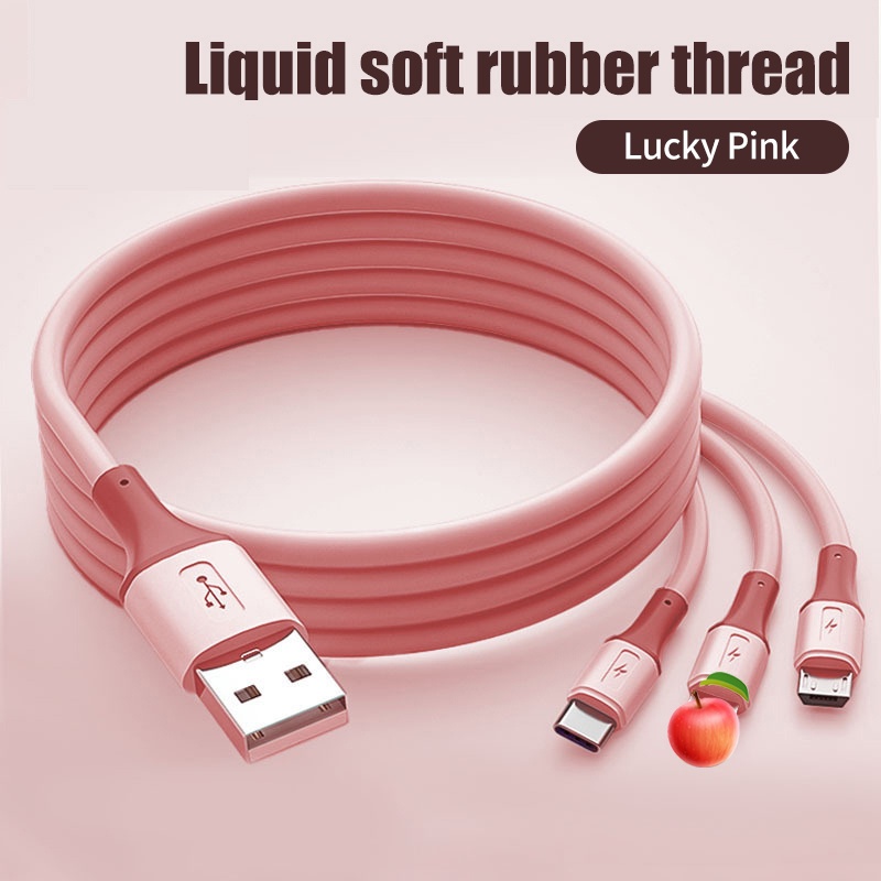 Cáp sạc nhanh BJONE USB 3A 3 trong 1 cho điện thoại