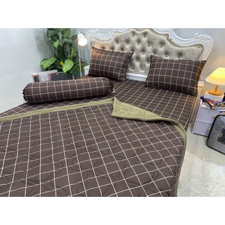 Bộ Drap Thun Hàn Quốc mát lạnh 4 món
