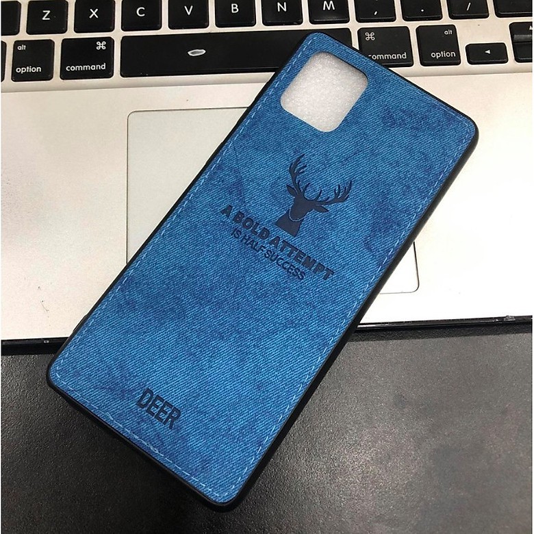 Ốp lưng vải bò SamSung A21S họa tiết hươu cá tính