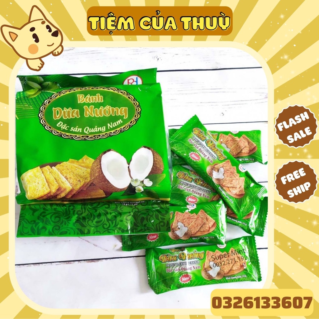 BÁNH DỪA NƯỚNG ĐẶC SẢN QUẢNG NAM - loại Đặc Biệt Ngon  - Đồ ăn vặt