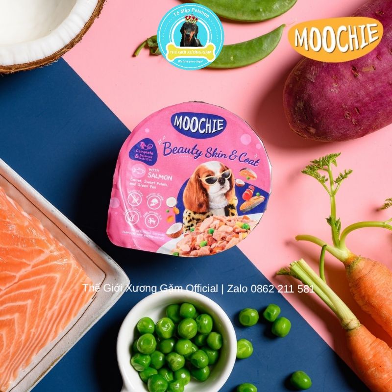 [Mã PET50K giảm Giảm 10% - Tối đa 50K đơn từ 250K] MOOCHIE PATE THỨC ĂN ƯỚT CHO CHÓ 85GR