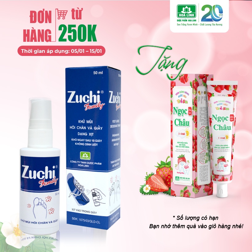 Xịt khử mùi Zuchi Family dung tích 50ml