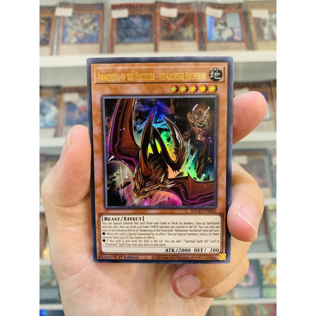 Thẻ Bài Lẻ YugiOh! Mã SDCH-EN005 - Awakening of the Possessed - Nefariouser Archfiend - Ultra Rare - 1st Edition