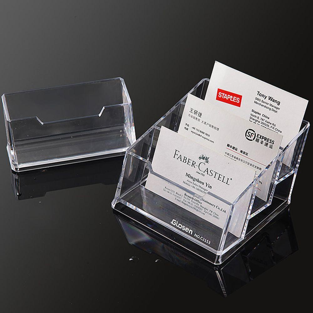 Giá Đỡ Trưng Bày Thẻ Tên Bằng Acrylic Thiết Kế Đơn Giản Tiện Dụng Cho Văn Phòng