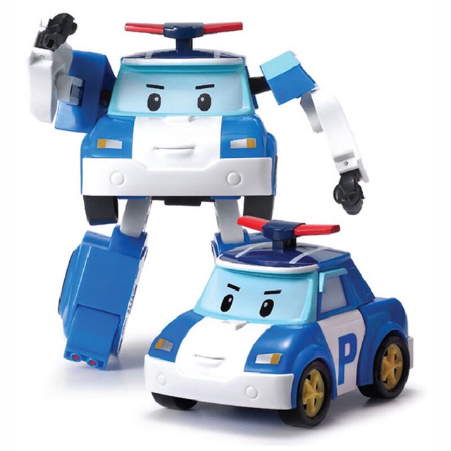 Hộp Robo xe bánh đà Robocar PoLi_Xe biến hình robot