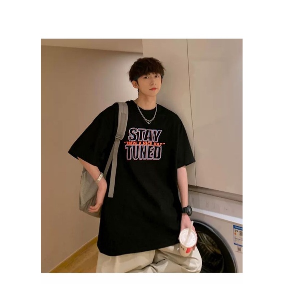 Áo Thun tay lỡ unisex STAY TUNED