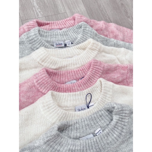 Áo len Blukids lông thỏ cho bé gái