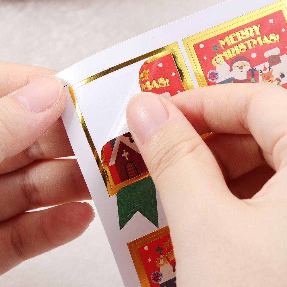 Nhãn Dán Giấy Trang Trí Hộp Quà Giáng Sinh