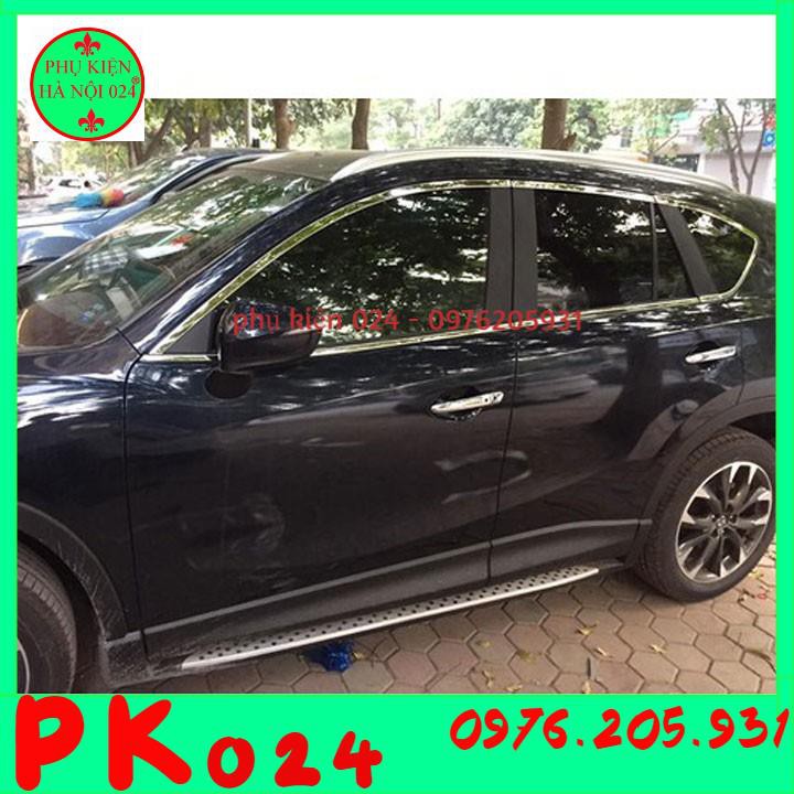 [Mazda CX-5 2014-2017] Bộ Nẹp Viền Cong Kính, Chân Kính Inox Dành Cho Xe Ô Tô Mazda CX-5 2014-2017