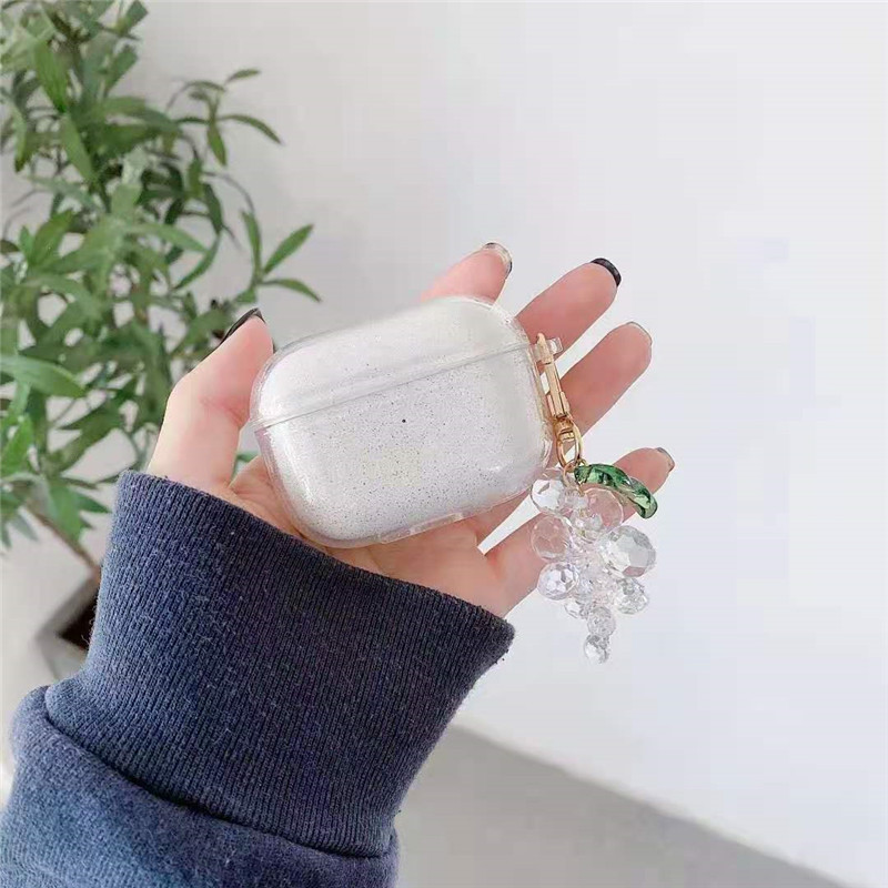 Vỏ Đựng Bảo Vệ Hộp Sạc Tai Nghe Airpods 1 / 2 Hình Chùm Nho