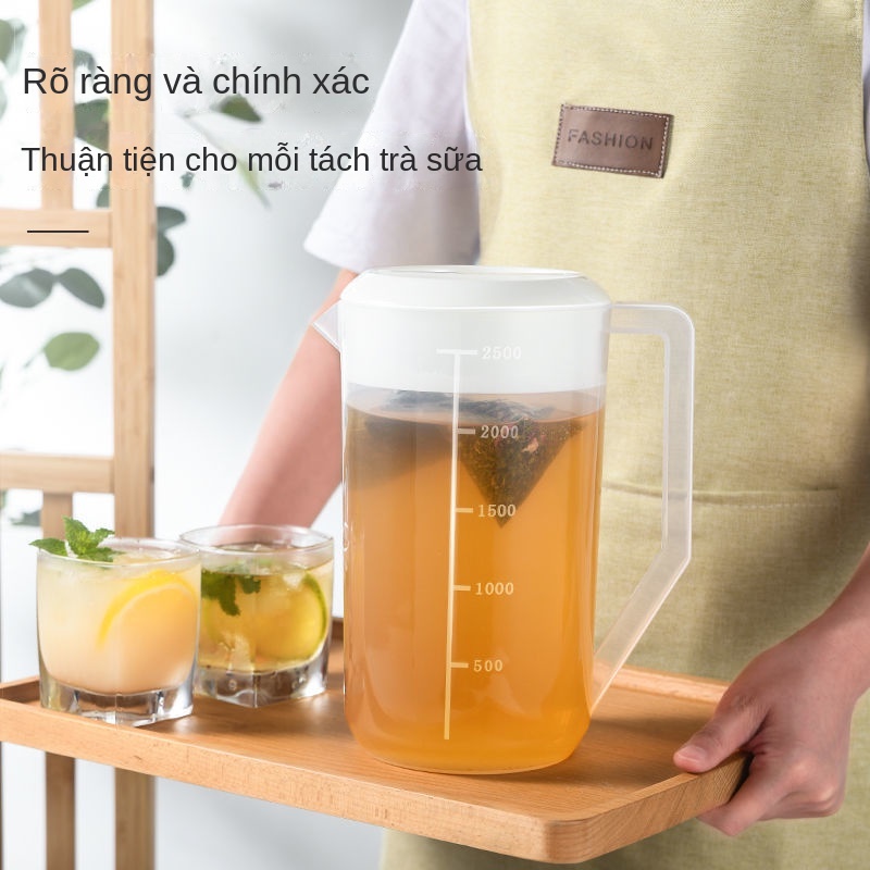 Bình Đựng Nước Lạnh Dung Tích Lớn Bằng Nhựa Pc Chịu Nhiệt Độ Cao Kèm Thang Đo