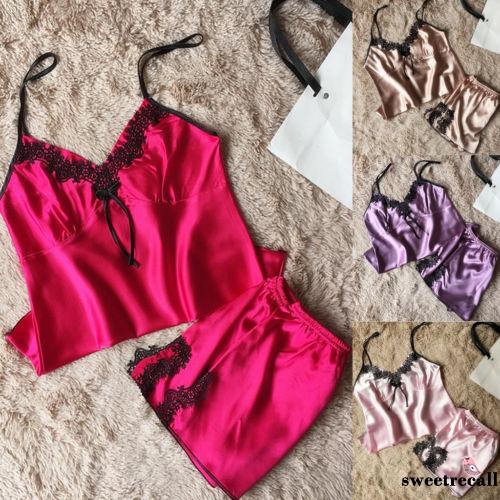 Đồ ngủ bằng lụa satin phong cách quyến rũ dành cho nữ | BigBuy360 - bigbuy360.vn