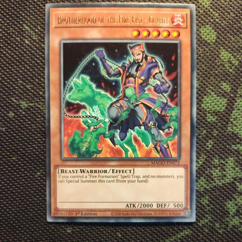 Thẻ bài Yugioh: Fire Fist - Coyote - MAGO-EN072