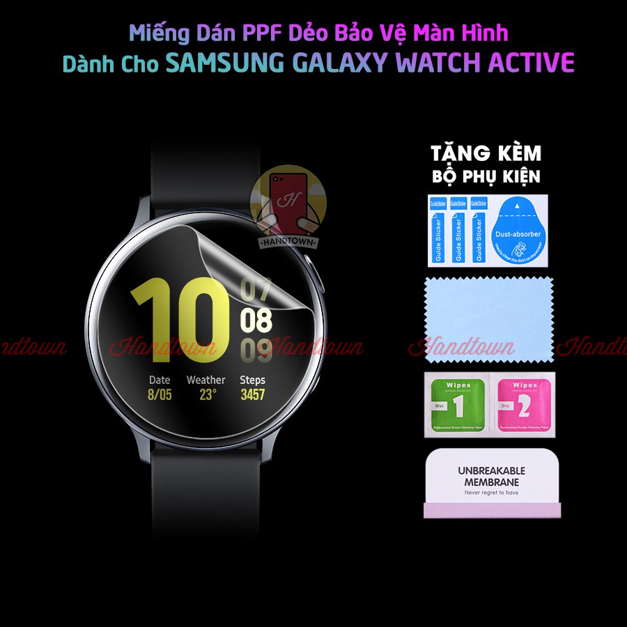 Miếng Dán Màn Hình Mặt Trước PPF Dành Cho Samsung Galaxy Watch Active 1 / Watch Active 2 40 44 mm