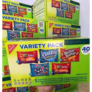 Bánh hỗn hợp nabisco variety pack 40 gói mỹ - date 1/2023.