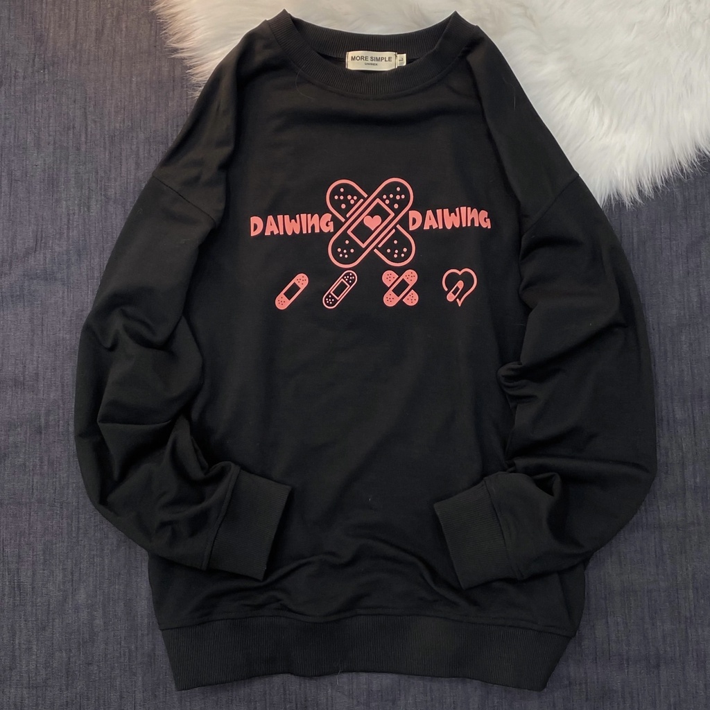 Áo Sweater Nữ Form Rộng WING Vải Nỉ Bông Phong Cách Ulzzang – Tuni Store