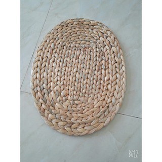 Thảm bèo lục bình hình ô van Kt 30x40