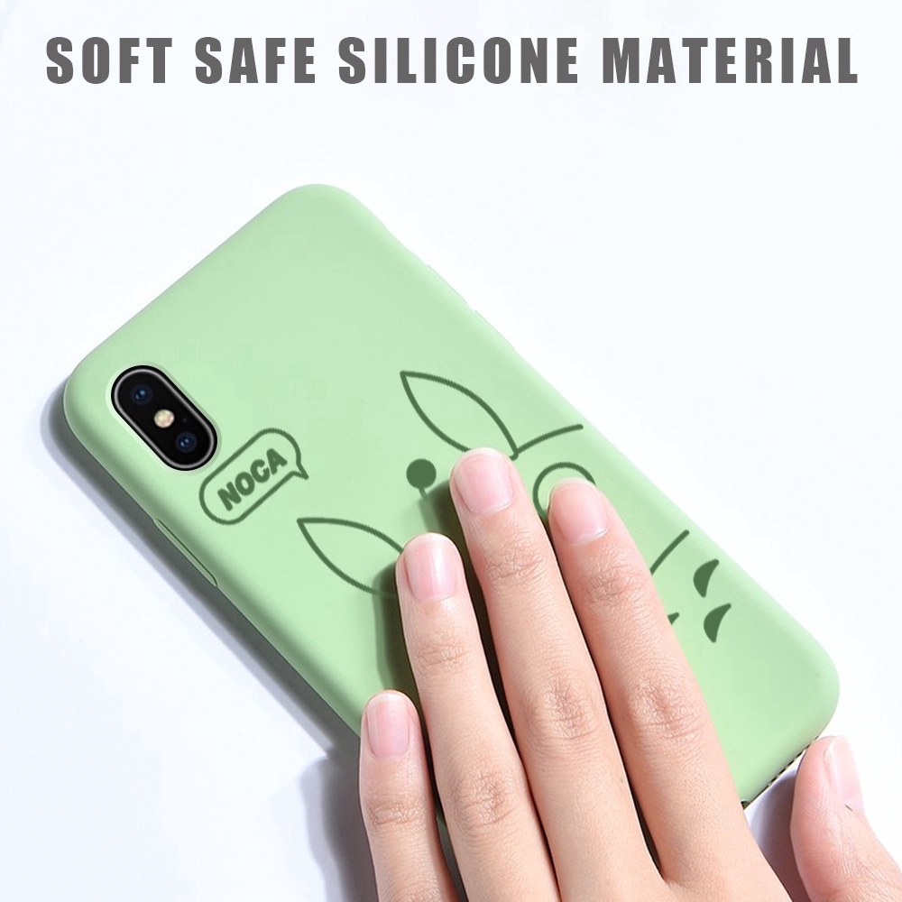 Huawei Mate20 X Mate10 Pro Mate 20 10 9 20x huawie For Liquid Silicone Phone Case Tonari no Totoro Soft Casing Ghibli Miyazaki Hayao Cartoon Ốp lưng điện thoại Bao mềm In Hình cho