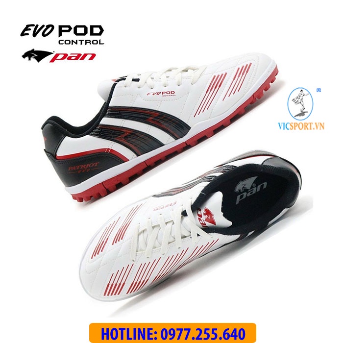 (Tặng Túi Đựng + Vớ) Giày Đá Bóng Pan Thái ĐẾ TF EVO POD CONTROL (Chính Hãng) - Vicsport