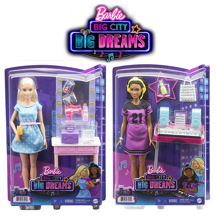 Búp Bê Broklyn và Malibu Playset Trong Phim Big City Big Dream của Barbie
