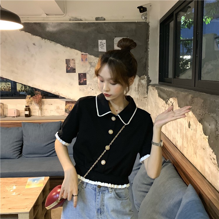 Áo Sweater Ngắn Tay Thời Trang Mùa Hè Cho Nữ