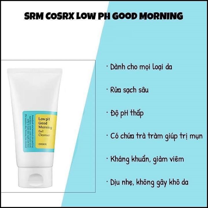 [CHÍNH HÃNG] SỮA RỬA MẶT COSRX LOW PH GOOD MORNING GEL CLEANSER HÀN QUỐC | BigBuy360 - bigbuy360.vn