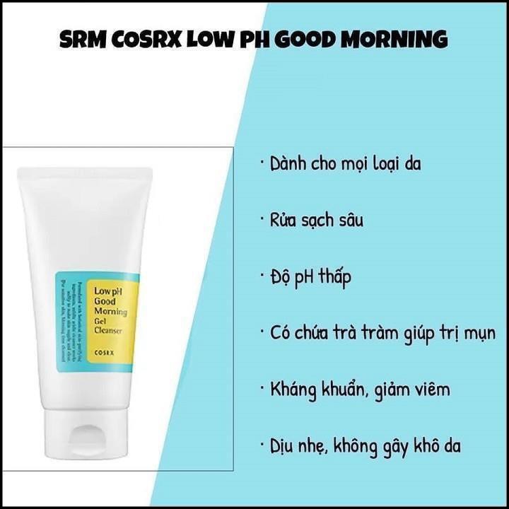 [CHÍNH HÃNG] SỮA RỬA MẶT COSRX LOW PH GOOD MORNING GEL CLEANSER HÀN QUỐC